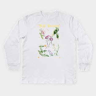 night blooming flower Kids Long Sleeve T-Shirt